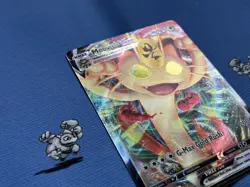 Pokemon TCG Meowth VMAX SWSH005 Black Star Promo (NM) Holo Full Art Pokemon Card - Image 4