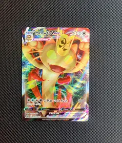 Pokemon TCG Meowth VMAX SWSH005 Black Star Promo (NM) Holo Full Art Pokemon Card - Image 1