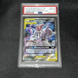 PSA 10 2019 Pokemon Sun & Moon Mewtwo & Mew GX #SM191 Black Star F.A Promo - Image 2
