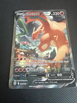 2022 Pokemon Brilliant Stars Charizard V Full Alternate Alt Art 154/172 - Image 2