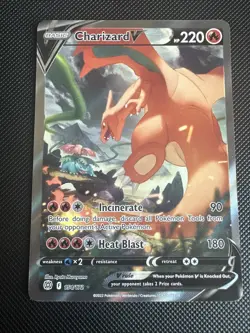 2022 Pokemon Brilliant Stars Charizard V Full Alternate Alt Art 154/172 - Image 3