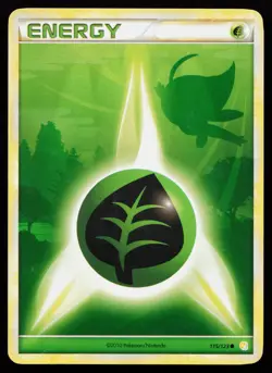 Grass Energy 115/123 HeartGold SoulSilver Non Holo Pokemon Card - Image 1