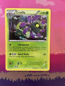 Pokemon Card Cradily Plasma Blast Rare 4/101 Near Mint - Image 1