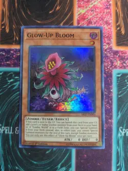 Yu-Gi-Oh! Glow-Up Bloom SR07-EN003 1st Edition Super Rare NM - Image 1