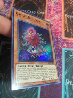 Yu-Gi-Oh! Glow-Up Bloom SR07-EN003 1st Edition Super Rare NM - Image 2