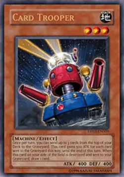 Yugioh! LP Card Trooper - DP03-EN009 - Ultra Rare - 1st Edition Lightly Played, - Image 1