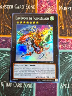 Yu-Gi-Oh! Gaia Dragon, the Thunder Charger GAOV-EN046 Super Rare 1st Edition NM - Image 1