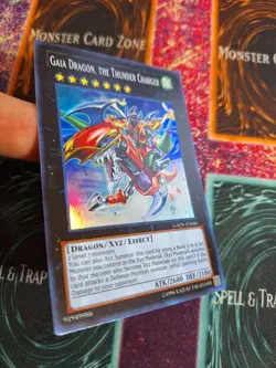 Yu-Gi-Oh! Gaia Dragon, the Thunder Charger GAOV-EN046 Super Rare 1st Edition NM - Image 2