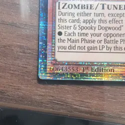 YuGiOh Ghost Sister & Spooky Dogwood Quarter Century Secret Rare QCR RA03-EN020 - Image 3