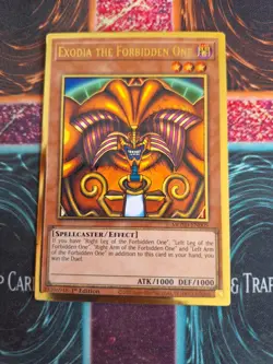 Yu-Gi-Oh! Exodia the Forbidden One MGED-EN005 Premium Gold Rare 1st Edition NM - Image 1