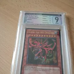 YUGIOH Slifer the Sky Dragon : YGLD-ENG01 : Ultra Rare Graded 9 - Image 3
