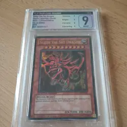 YUGIOH Slifer the Sky Dragon : YGLD-ENG01 : Ultra Rare Graded 9 - Image 4