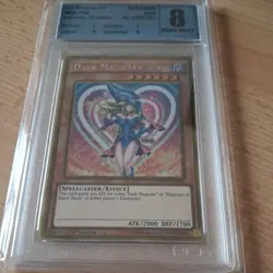 Yugioh MVP1-ENG56 Dark Magician Girl Gold Rare 1st Edition Yu-Gi-Oh! Grade 8 - Image 1