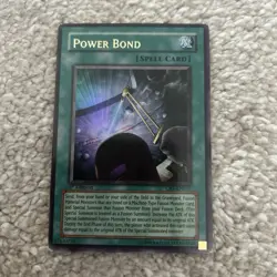 YUGIOH Ultra Rare Power Bond CRV-EN037 1st Edition wow look - Image 1