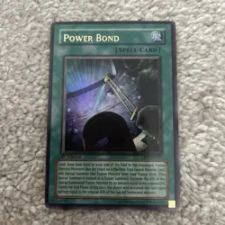 YUGIOH Ultra Rare Power Bond CRV-EN037 1st Edition wow look - Image 2