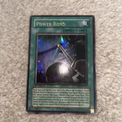 YUGIOH Ultra Rare Power Bond CRV-EN037 1st Edition wow look - Image 3