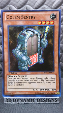 | Yugioh Golem Sentry BPW2-EN014 1st Edition Super Rare NM/M 🔥 | - Image 1