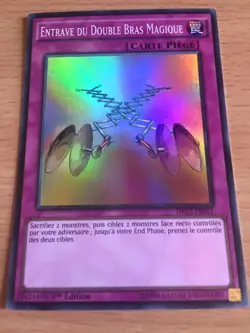 Carte Yu-Gi-Oh! DRL2-FR015 Entrave du Double Bras Magique (Super Rare) - Image 1
