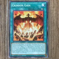 Yu-Gi-Oh! x3 Crimson Gaia (SDCK-EN026) 1st Edition Common Playset MP/LP - Image 2