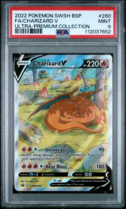 PSA 9 CHARIZARD V SWSH 260 2022 POKEMON TCG CHARIZARD ULTRA PREMIUM COLLECTION - Image 1