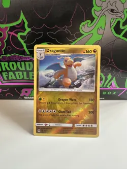Pokemon TCG Dragonite Sun & Moon Base Set 96/149 Reverse Holo Rare Card NM - Image 1