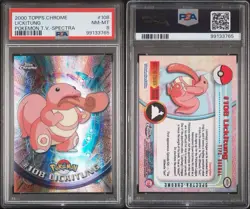 POKEMON PSA 8 LICKITUNG #108 SPECTRA POKEMON T.V. TOPPS CHROME ENGLISH 2000! - Image 3