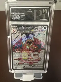 🔥Pokemon Charizard ex Glurak EN 215/197 Obsidian Flames pi 10 Pristine = Psa 10 - Image 1