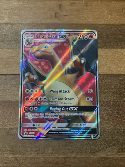 Pokemon TCG Charizard GX SM60-SM Black Star Holo Full Art MP - Image 1