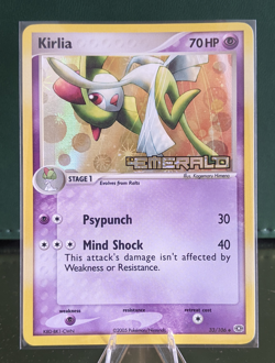 Kirlia 33/106 | EX Emerald | Stamped Reverse Holo | English Pokemon |MP - Image 1