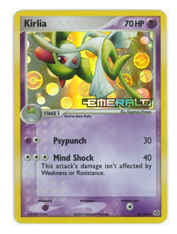 Kirlia 33/106 | EX Emerald | Stamped Reverse Holo | English Pokemon |MP - Image 3