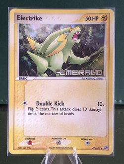 Electrike 47/106 | EX Emerald | Stamped Reverse Holo | English Pokemon | LP - Image 1