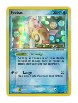Feebas 49/106 | EX Emerald | Stamped Reverse Holo | English Pokemon | LP - Image 3