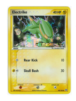 Electrike 48/106 | EX Emerald | Stamped Reverse Holo | English Pokemon | MP - Image 3