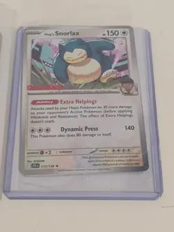 Pokemon Hop's Snorlax GameStop/Hop's Dubwool Best Buy Promo Holo Cards - Image 2