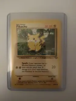1x 1999 Jungle Set Pokemon PIKACHU #60/64 Original RED CHEEKS Never Played MINT - Image 1