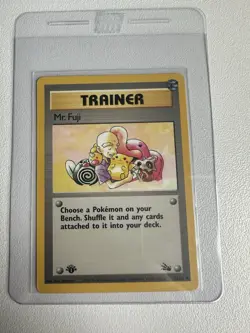 Mr. Fuji 58/62 1st Edition Fossil WOTC Vintage Pokemon - Image 1