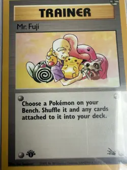 Mr. Fuji 58/62 1st Edition Fossil WOTC Vintage Pokemon - Image 2
