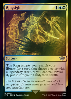 MTG Ringsight Foil ** The Lord of the Rings ** English (NM) - Image 1