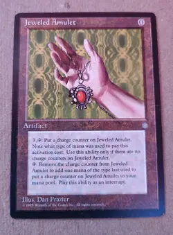 Magic The Gathering. Jeweled Amulet (Ice Age) 1995. Vintage. Uncommon. VG. MTG - Image 1