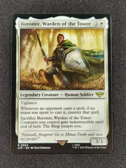 Boromir, Warden of the Tower - MTG Universes Beyond Lord of the Rings - 0004 NM - Image 1