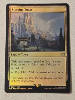 MTG FOIL Starting Town English 0289 Final Fantasy - Image 1
