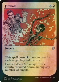 MTG Fireball Showcase Foil ** Battle for Baldur's Gate ** English (NM) - Image 1