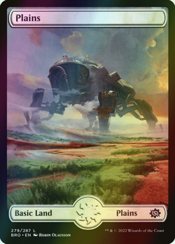 MTG Plains (279) Full Art Foil ** The Brothers' War ** English (NM) - Image 1