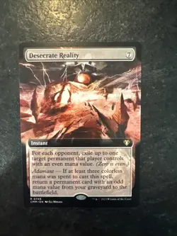 Desecrate Reality (Extended Art) Commander Masters Regular - Image 1