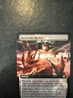 Desecrate Reality (Extended Art) Commander Masters Regular - Image 3