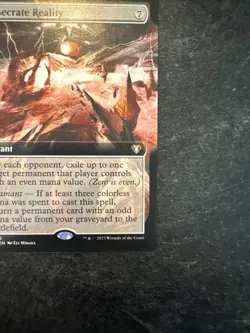 Desecrate Reality (Extended Art) Commander Masters Regular - Image 5