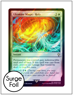 1x Ultimate Magic: Holy, Surge Foil, Final Fantasy, Magic MTG NM - Image 1