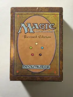 MTG Revised Starter Deck Empty Box & Rule Book Good to VG - Image 3