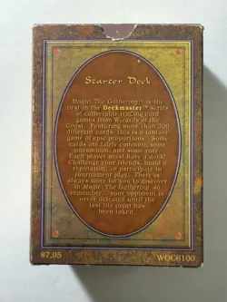 MTG Revised Starter Deck Empty Box & Rule Book Good to VG - Image 4