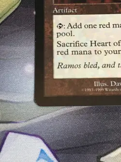 C4911 MAGIC MTG MERCADIAN MASQUES HEART OF RAMOS #296 RARE LP - Image 4